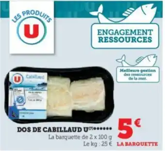 Hyper U DOS DE CABILLAUD U****** offre