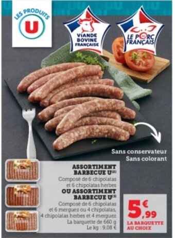 U Express ASSORTIMENT BARBECUE U offre