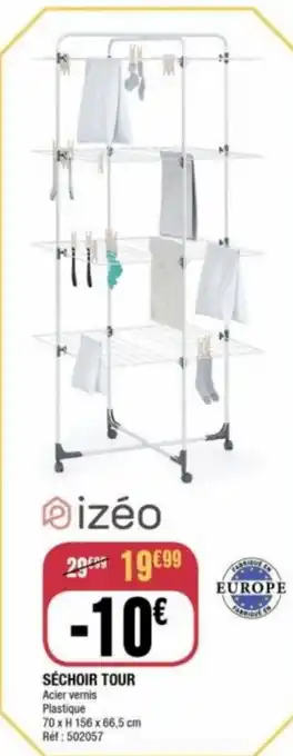 La Foir'Fouille SÉCHOIR TOUR Acier vernis offre