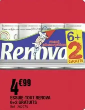 La Foir'Fouille ESSUIE-TOUT RENOVA 6+2 GRATUITS Réf 262275 offre