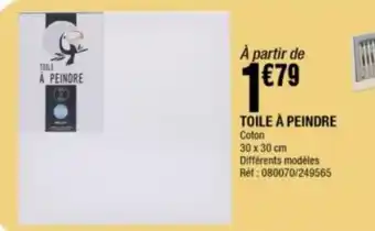 La Foir'Fouille TOILE À PEINDRE offre