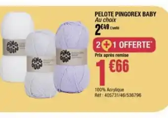 La Foir'Fouille PELOTE PINGOREX BABY offre