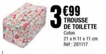 La Foir'Fouille TROUSSE DE TOILETTE Coton offre