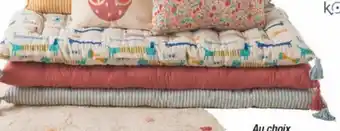 La Foir'Fouille COUSSIN DE SOL LONG Coton - 120 x 60 cm offre