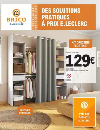 E.Leclerc Brico KIT DRESSING "CORTINA" offre