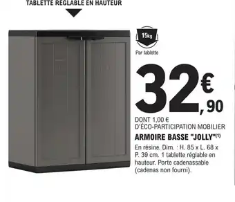E.Leclerc Brico Armoire basse jolly offre