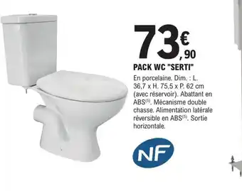 E.Leclerc Brico PACK WC "SERTI" offre