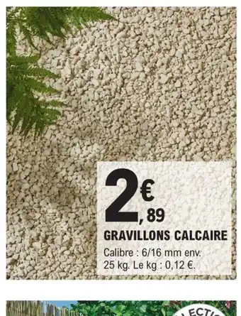 E.Leclerc Brico GRAVILLONS CALCAIRE offre