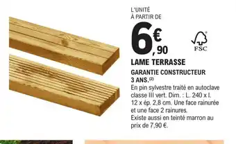 E.Leclerc Brico LAME TERRASSE offre
