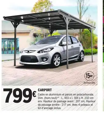 E.Leclerc Brico CARPORT offre