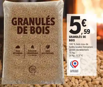 E.Leclerc Brico GRANULÉS DE BOIS offre