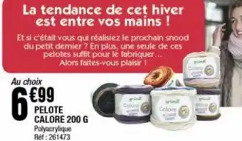 La Foir'Fouille PELOTE CALORE 200 G Polyacrylique Réf: 261473 offre