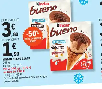 E.Leclerc KINDER BUENO GLACE 248 g. offre