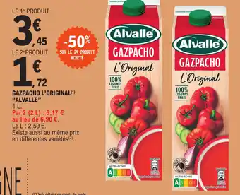 E.Leclerc GAZPACHO L'ORIGINAL (¹) "ALVALLE" offre
