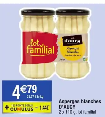Migros Asperges blanches D'AUCY offre