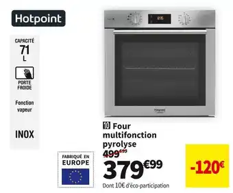 Hotpoint four multifonction pyrolyse hotpoint fa4s844pix/ha