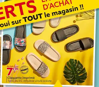 Claquette imprimé