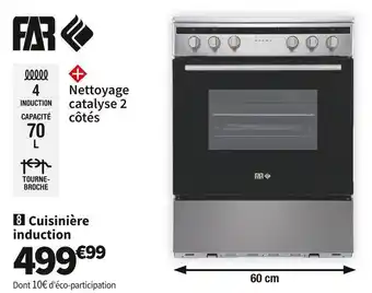 Conforama Far cuisinière induction ci606021ix offre