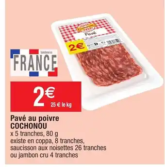Pavé au poivre COCHONOU