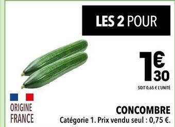 Supeco Concombre offre