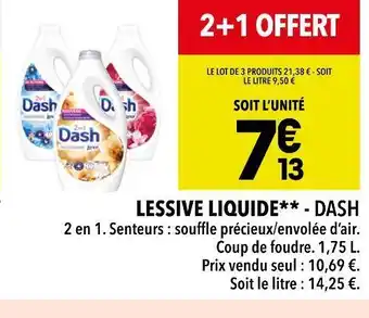 Supeco Dash lessive liquide offre