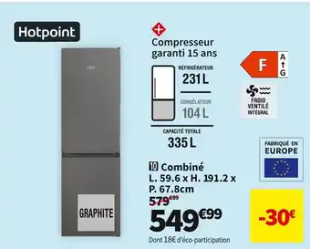Hotpoint réf. combiné hafc8ti21sk