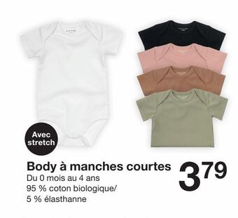 Zeeman Body à manches courtes offre