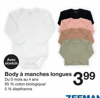 Zeeman Body à manches longues offre