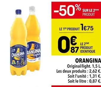 Supeco Orangina orangina offre