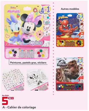 Gifi Cahier de coloriage offre