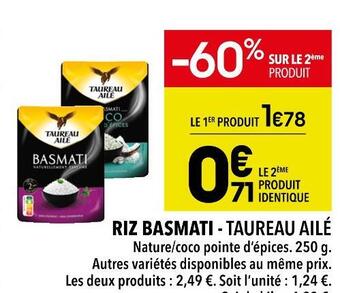 Supeco Taureau ailé riz basmati offre