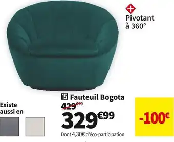 Conforama  fauteuil bogota offre