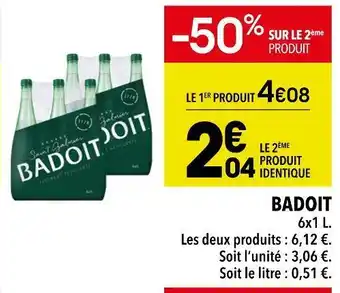 Supeco Badoit badoit offre