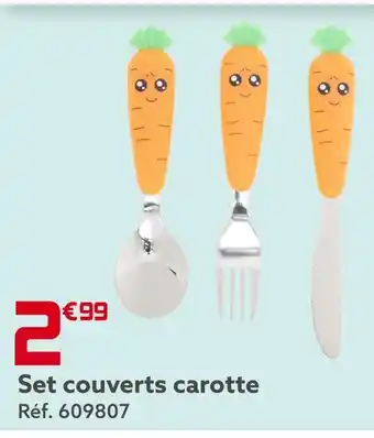 Gifi Set couverts carotte offre