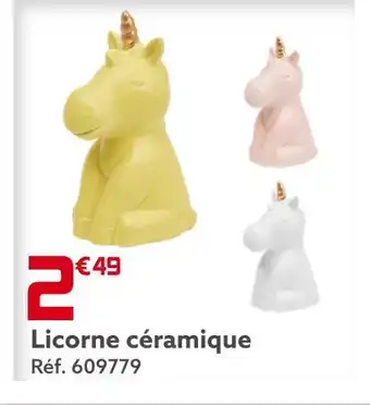 Gifi Licorne céramique offre