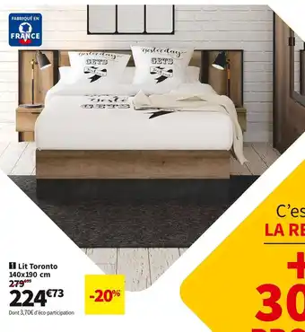 Conforama Lit adulte 140x190 cm. offre