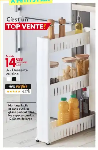 Desserte cuisine