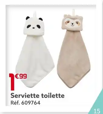 Serviette toilette