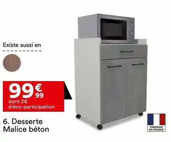 BUT Desserte malice béton offre
