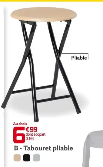 Gifi Tabouret pliable offre