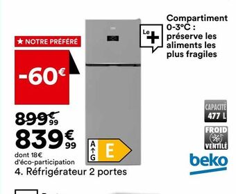 BUT Réfrigérateur 2 portes offre