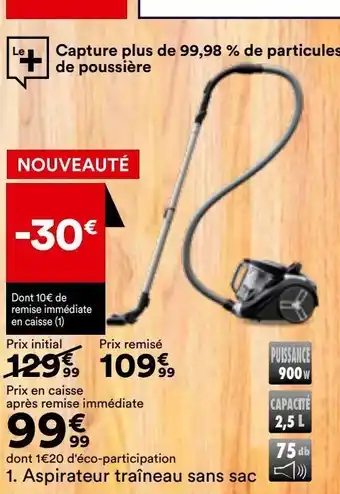 BUT Aspirateur traineau sans sac offre