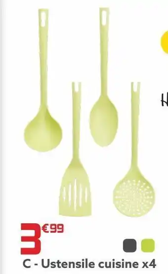 Gifi Ustensiles de cuisine x4 offre