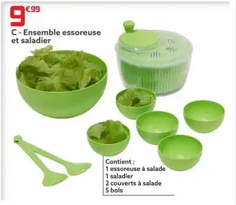 Gifi Ensemble essoreuse et saladier offre