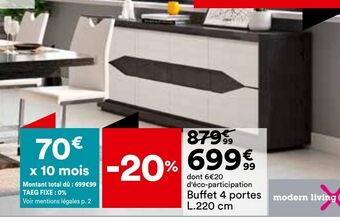 BUT Buffet 4 portes offre