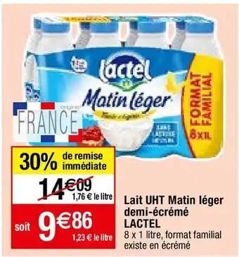 Migros Lait demi-écrémé lactel offre