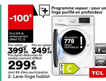 BUT Lave-linge hublot offre