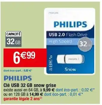 Migros Usb 32gb philips offre
