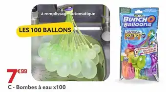 Gifi Bombes à eau x100 offre