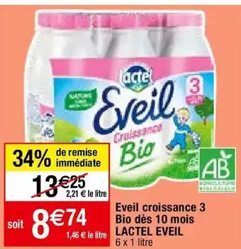 Migros Lait de croissance lactel offre